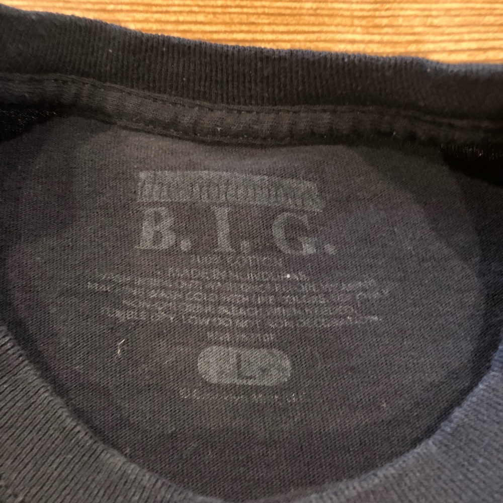 THE NOTORIOUS BIG Notorious BIG Rap T-shirt Rap T Men's M size cotton black type Vintage Second Hand